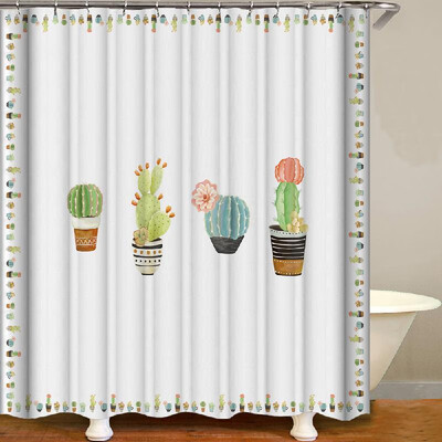 

Shower Curtain Fresh Style Blackout Curtains Waterproof Mildew-proof Bathroom Curtain 71"x71"