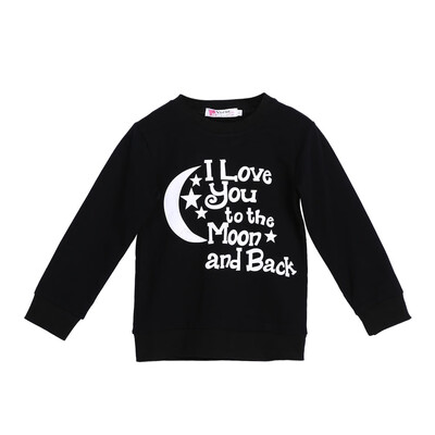 

Kids Baby Boys Girls To The Moon Printed Long Sleeve Sweater Tops Clothes