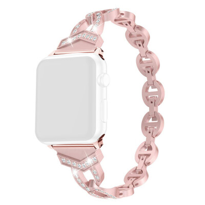 

〖Follure〗Replacement Crystal Metal Watch Band Wrist Strap For Apple Watch Series 4244mm