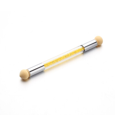 

Toponeto Set Glitter Powder Picking Dotting Gradient Pen Brush 2 Sponge Nail Art Tools