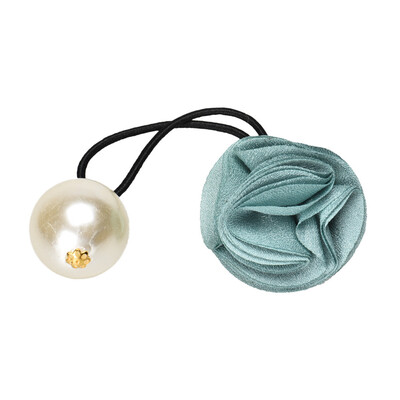 

〖Follure〗1PC Hair Ring For Women Girl Flower Rose Pearl Hair Tie Head Hair Accessory LG