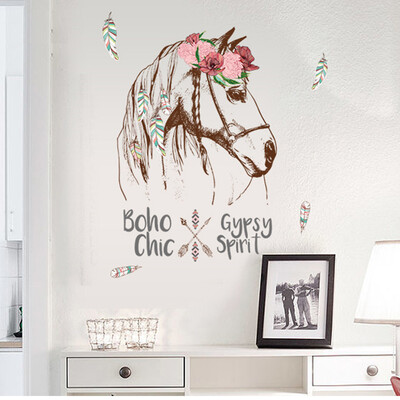

〖Follure〗Colorful Horse Removable Vinyl Decal Mural Home Decor Wall Sticker