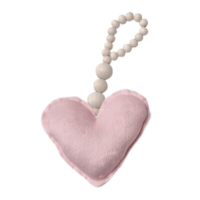 

Toponeto Wood Beads Ornament Star Heart Shape Kids Nursery Tent Wall Hanging Decor