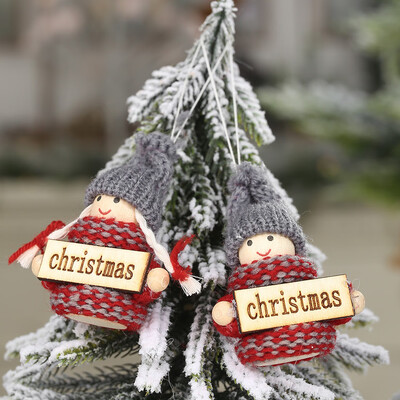 

Siaonvr Christmas Plush Santa Old Man Doll Ornaments Creative Gift Xmas Tree Decoration