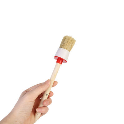 

Car Brush Auto Detailing Wood Handle Tool Auto Care Interior Soft Bristle For Interior Dashboard Rims Wheel