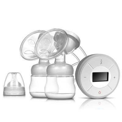 

2019 Guangzhou FDA Soundless Pink Wihte Green Purple New Mum Care Digital Automatic Dual Double Electric Milk Breast Pump