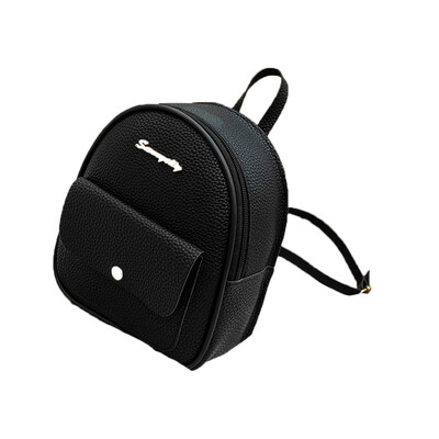

New Mini Backpack Women Pu Leather Shoulder Bag Teenage Girls Multi-Function Small Phone Pouch Women Backpack