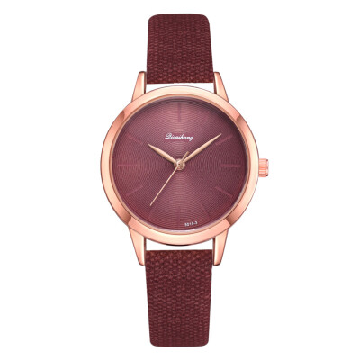 

Fashion Women Watches Simple Scale Dial Ladies Quartz Wristwatch Unique Design Leather Strap Retro Clock Gift Zegarki Damskie