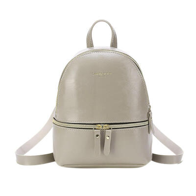 

Oil Wax Leather Backpack Women Casual Small Shoulder Bags Travel School Bag