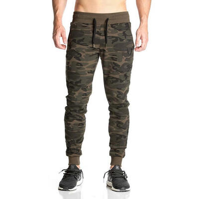 

Mens Gasp Workout Bodybuilding Clothing Casual Elastic Waist Camouflage Sweatpants Joggers Pants Skinny Trousers