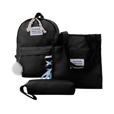 

Tailored Childrens Backpack Pupils School Bag Pencil Bag Tutorial Purse Backpack 3Pcs