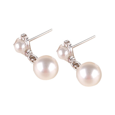 

Hot Sale Women Fashion Earrings Crystal Elegant Pearl Earrings New Jewelry