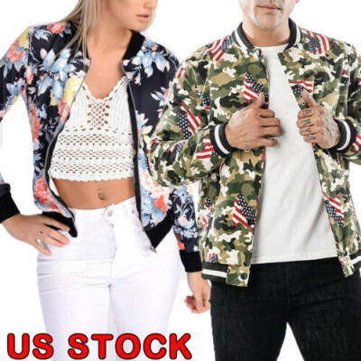 

New Men Women Fashion Jacket Warm Winter Baseball Coat Slim Outwear Overcoat US