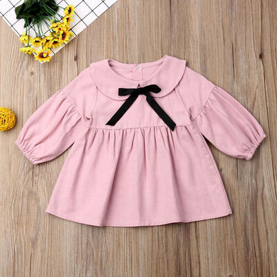 

Toddler Kid Baby Girl Long Sleeve Dress Lace Ruffle Party Princess Dress Clothes
