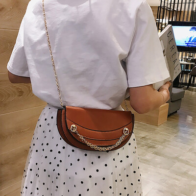 

Tailored Womens Crossbody Personality Simple Chain Girl Shoulder Fashion Messenger Bag