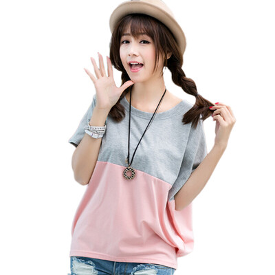 

Women Summer Casual T-shirt Short Sleeves O-Neck Loose Batwing Sleeve Tees Big Size 2XL Tops