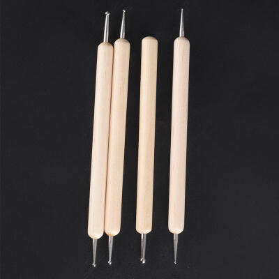 

Greensen 4pcs DIY Pottery Ball Stylus Polymer Clay Sculpting Embossing Modeling Craft Tools