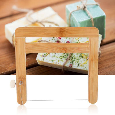 

Greensen Adjustable Bamboo Non-stick Soap Cutter Cutting Tool for DIY Soap Bread