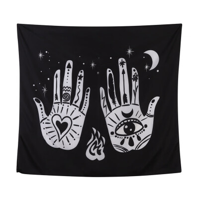 

Wall Hanging Tapestries Moon Star Clouds&Mountains Tapestry Black&White Wall Blanket Wall Art for Bedroom Bohemia Home