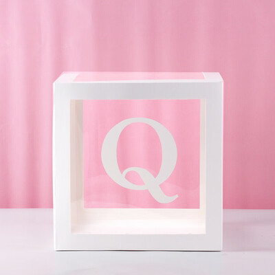 

Toponeto Letter A- Z Transparent Gift Boxes Kid Birthday Baby Shower Party Decoration