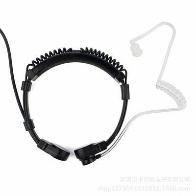 

2-pin Throat Headset Microphone PTT Kenwood Bao Fengfeng Walkie-Talkie Two-Way Radio Headset