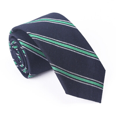 

Mens cotton striped plaid tie 51 cotton tie European&American casual tie cross-border wholesale one generation