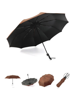 

LAWEITING Ten bone automatic sunscreen vinyl windproof umbrella 6964