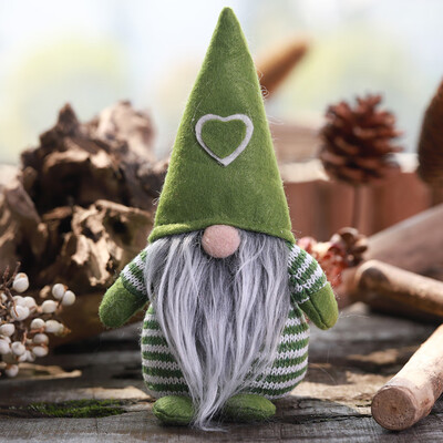 

〖Follure〗Christmas Decoration Striped Hat Tied Beard Hanging Legs No Face dolAQ