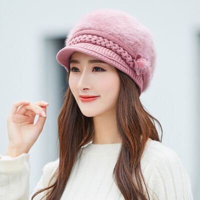 

Tailored Women Winter Warm Floral Cap Beret Baggy Knit Crochet Beanie Hat Ski Cap