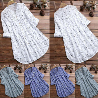 

Plus Size Boho Women Long Sleeve Kaftan Baggy Blouse T Shirt Tops Casual Tunic