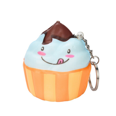 

Gotoamei Cute Ice Cream Stress Reliever Keychain Scented Slow Rising Toy
