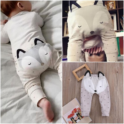 

Cute Fox Baby Boys Girls Dot Bottom Harem Pants Legging PP Pants Trousers 0-24M