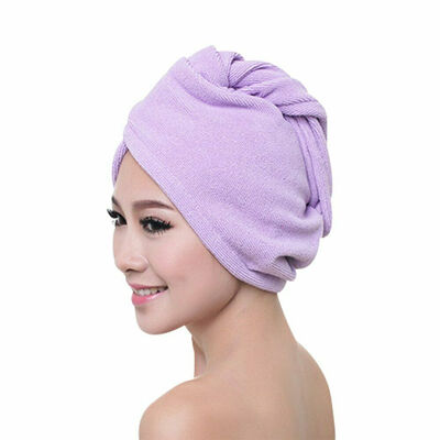 

NEW RAPID DRYING HAIR TOWEL - Thick Absorbent Shower Cap Fast 4 Colours
