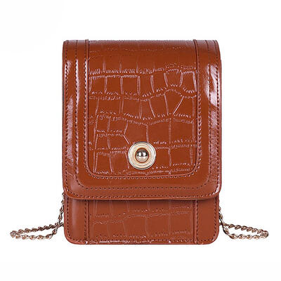 

Women PU Crocodile Leather Shoulder Crossbody Bag Mini Square Phone Purse