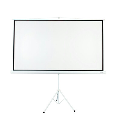

84 Inch 169 HD Projector Screen Tripod Stand Matte Pull Up Projection Screens