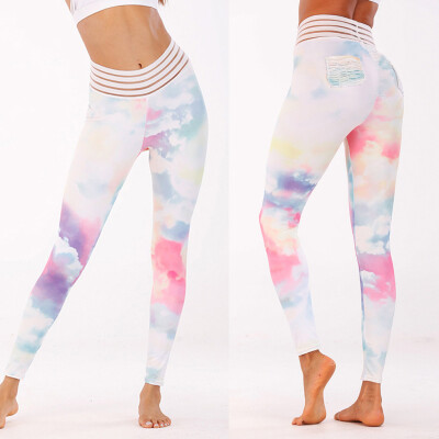 

Tailored Women Fashion Printed High-waist Hip Stretch Running Fitness Yoga Pants