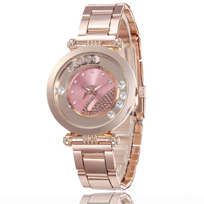 

Steel belt simple student watch with diamonds English watch swan fashion ladies small fresh watches
