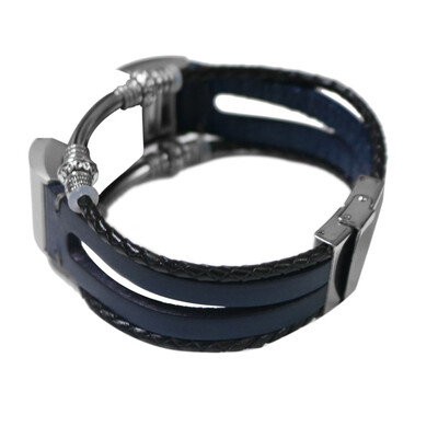 

〖Follure〗Replacement Leather Wristband Band Strap Bracelet For Fitbit Charge 2 BK