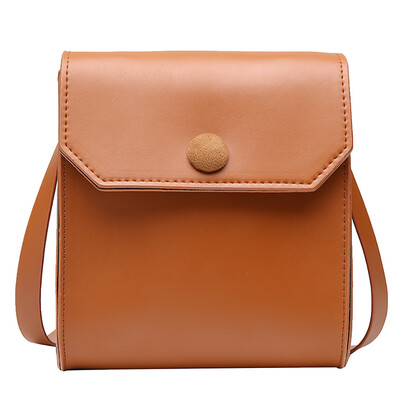 

Women Small Square Bag Versatile Simple Shoulder Messenger Bags PU Leather Solid Crossbody Bags Mobile Phone Handbag YJ