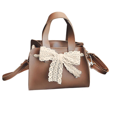 

Tailored 2017 new lace bow tide tide girls wild Messenger bag mini small bag BK