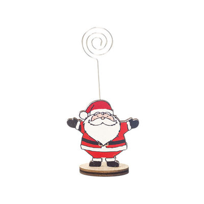 

Christmas Deer Penguin Santa Party Table Number Card Note Holder Picture Stand