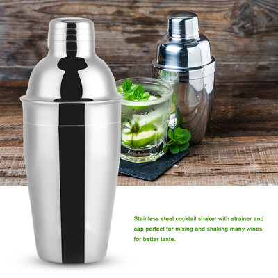 

550ml Stainless Steel Cocktail Shaker Barware Bar Mixing Making Drinking Container Tool Bar Shaker