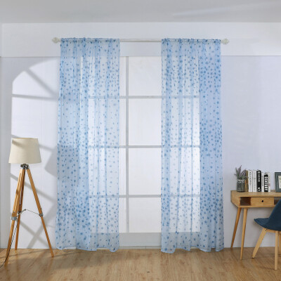 

Gobestart 1 PCS Pure Color Tulle Door Window Curtain Drape Panel Sheer Scarf Valances