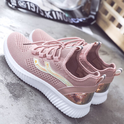 

White shoes women 2019 summer women shoes tide shoes autumn Joker mesh shoes breathable mesh white shoes summer sports shoes