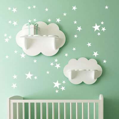 

Gobestart 38Pcs Star Removable Art Vinyl Mural Home Room Decor Kids Rooms Wall Stickers