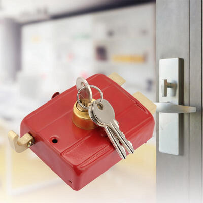 

Greensen Heavy Duty Security Lock Dead Bolt Lock with Keys for Front Door Red