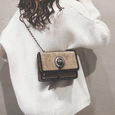 

New high-end bag female 2019 new Korean fashion chain small square bag simple foreign Messenger bag small bag