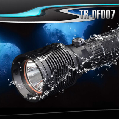 

Saidsome TrustFire DF-007 Diving Flashlight Underwater 100M Waterproof Lamp T6 LED Scuba flashlight lamp