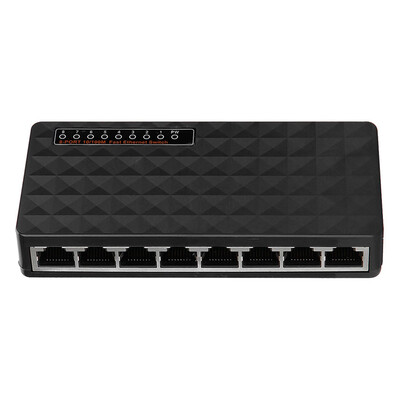 

8 Port Fast Ethernet LAN Desktop RJ45 Network Switch Hub Adapter