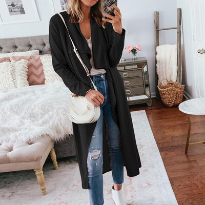 

Womens Fall Winter Loose Tunic Duster Jacket Coat Outerwear Cardigan Suit Blazer